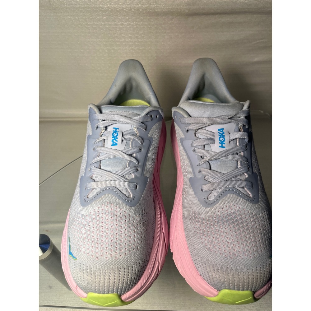Hoka Arahi 7 Womens Running Shoes 8.5B Glacial Blue Pink Stability 1147851 GLP - Picture 2 of 7